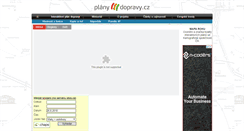 Desktop Screenshot of planydopravy.cz