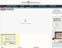 Tablet Screenshot of planydopravy.cz